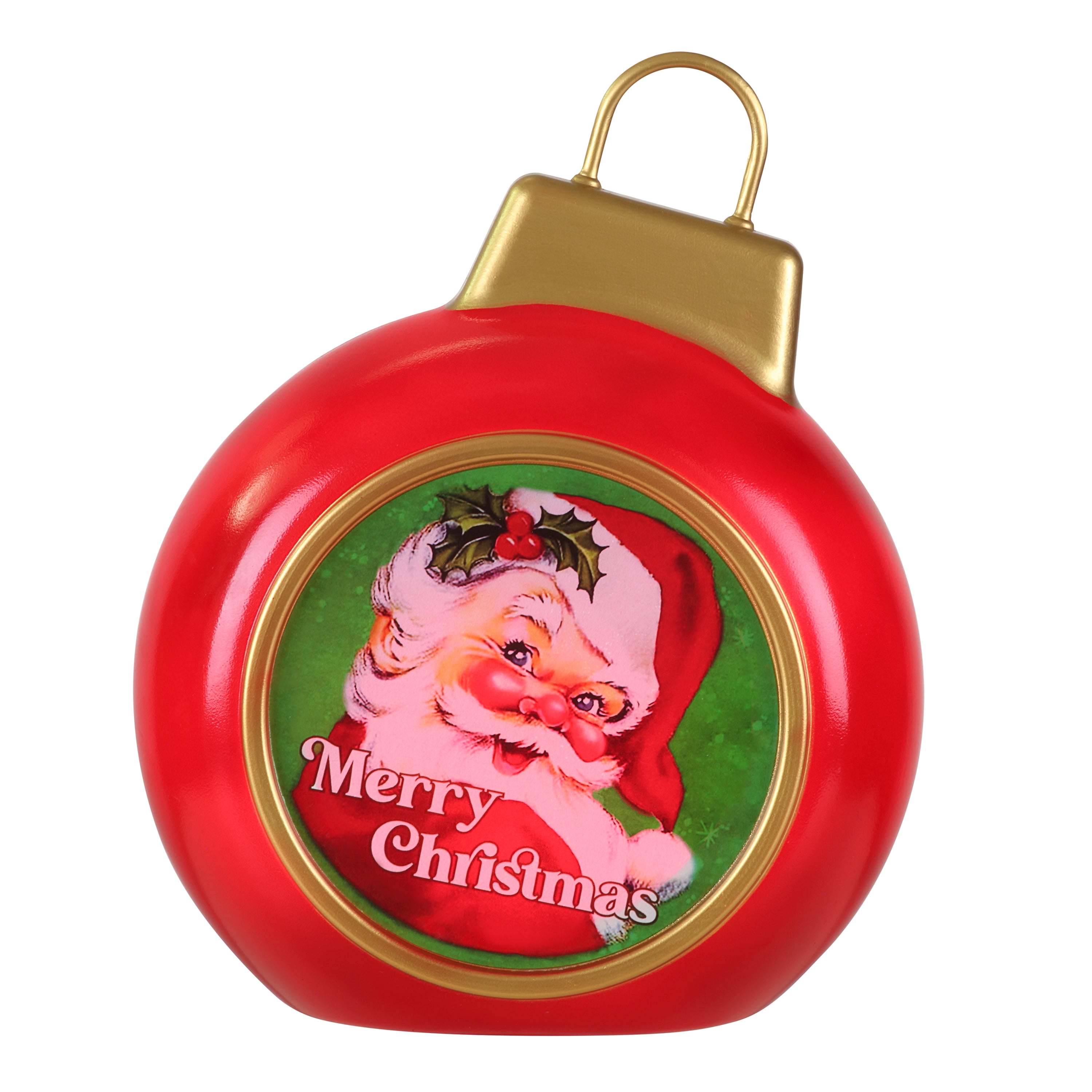 Mr. Christmas Decorative 11.5-inch Blow Mold Ornament, Red