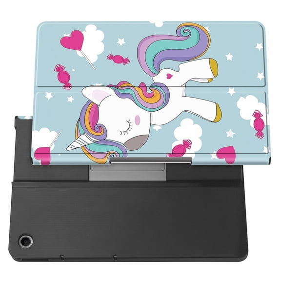 11.5inch Tablet Case for Tab PU Leather, Floral Pattern, Adjustable Stand & Anti-Slip Base Full Device