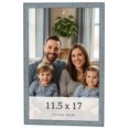 thumbnail image 1 of 11.5x17 Frame Blue Scuffed Farm Board Solid Wood Picture Frame Width 0.75 Inches | Interior Depth, 1 of 8
