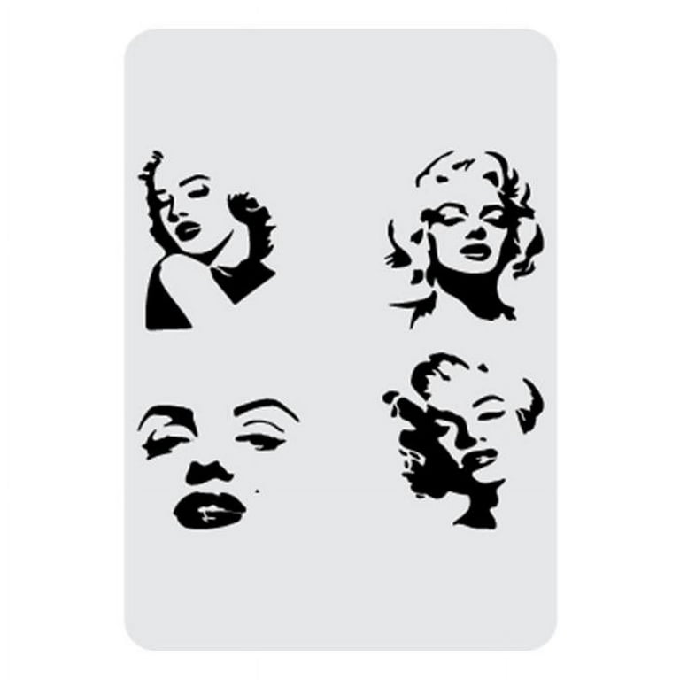 11.5x8 Marilyn Monroe Faces Cookie Stencil - Walmart.com 11-5x8-marilyn-monroe-faces-cookie-stencil-walmart-com