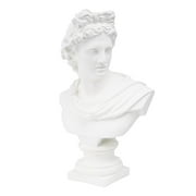 11.6" Greek and Roman Mythology God of Sunlight Oracles Poetry Resin Head Bust Sculpture Figurine art of home Decor