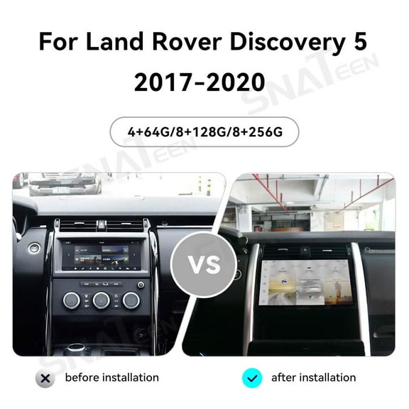 11.6 inch Carplay Screen/Radio/Multimedia Player for Land Rover Discovery 5 2017-2020 models Universal Car Navigation/GPS Upgrade HeadUnit Android Display 1080P Touch Screen Replace System