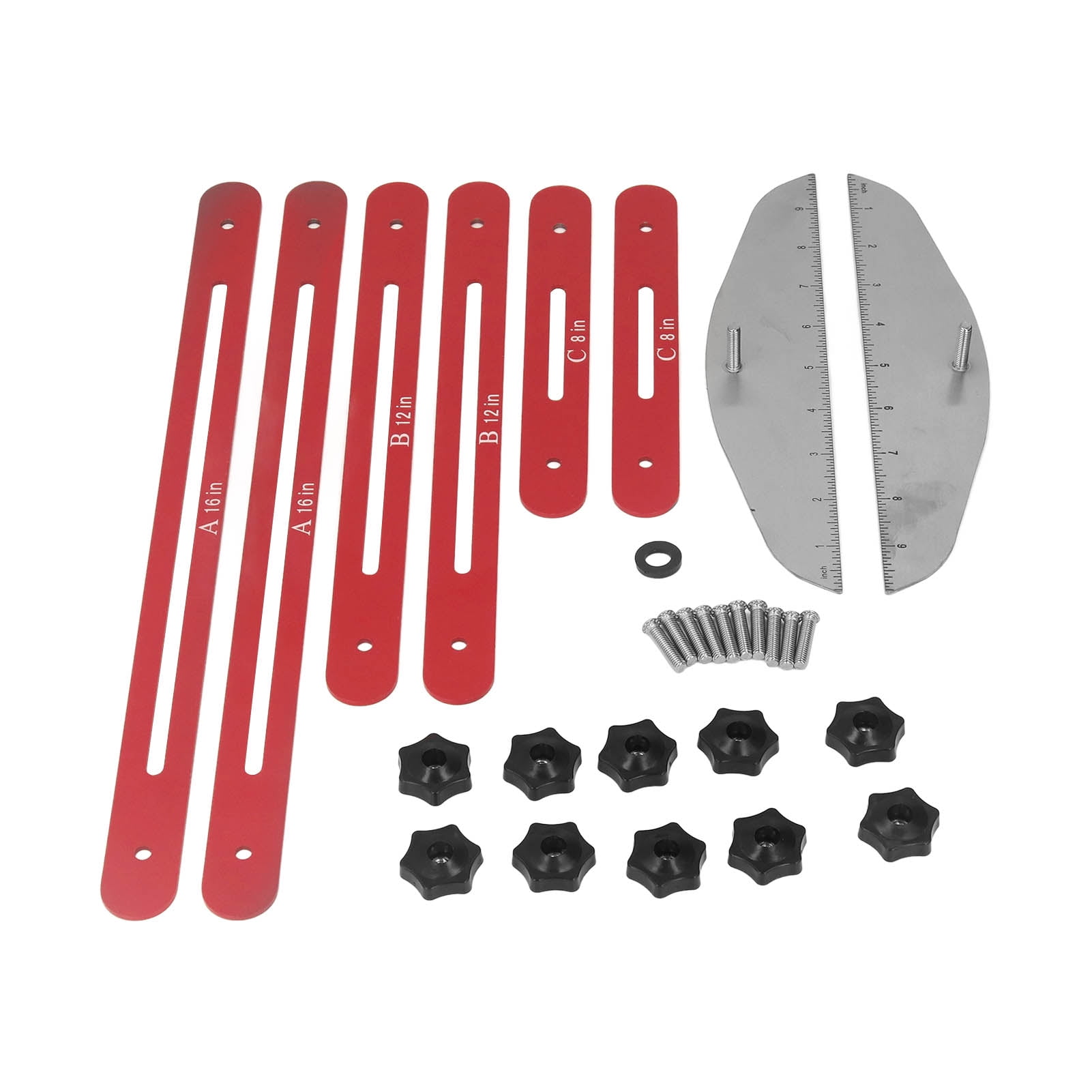 11-60in Riser & Shelf Scribe Jig for Perfect Alignment, Red Drywall ...