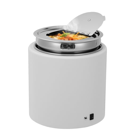 11.62QT Electric Soup Warmer, with Stainless Steel Lid and Detachable Insert Pot, Commercial Grade Soup Kettle for Restaurants and Party, Home, Catering