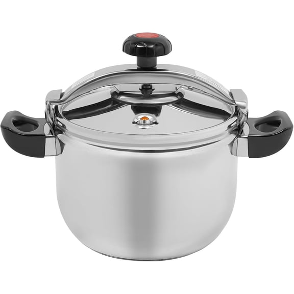 11.62Quart Stainless Steel  Cooker, Canner with Spring Valve  Devices Single Valves,Saves 70% Cooking Time,Multi-Cooker for Gas&Induction Family Commercial Use (11.62 Quarts)