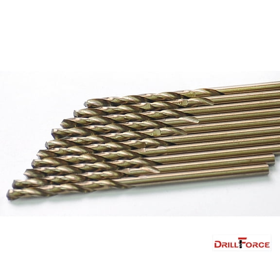 11/64" x 2-1/8" Cobalt Drill Bits Jobber Length for Metal Wood Plastic