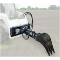 thumbnail image 1 of 11-7/8" Hydraulic Three-Teeth Skid Steer Fronthoe Bucket w/ Excavator Attachment Bobcat Loader, 1 of 9
