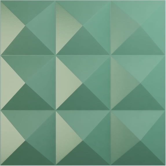 11 7/8"W x 11 7/8"H Benson EnduraWall Decorative 3D Wall Panel, Universal Pearl Metallic Sea Mist (Covers 0.98 Sq. Ft.)