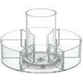 thumbnail image 1 of 11.7" Clear Round Turntable Organizer - 6 Removable Compartments with 360° Rotation for Kitchen, Fridge, Pantry, Bathroom, 1 of 10