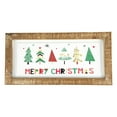 thumbnail image 1 of Northlight 11.75" Framed Merry Christmas Trees Metal Wall Sign, 1 of 5