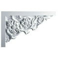 thumbnail image 1 of 11.75 In. W X 7.87 In. H X .75 In. P Architectural Floral Large Stair Bracket, Left, 1 of 1