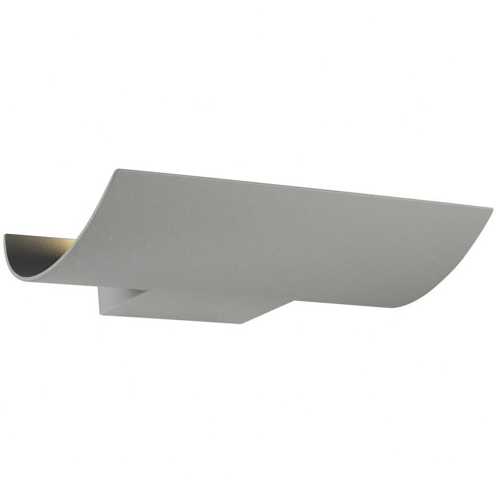 Marine Grey Aluminum Dimmable LED Outdoor Sconce