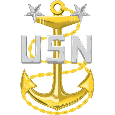 11.75 Inch Navy Master Chief Petty Officer (MCPO) Decal