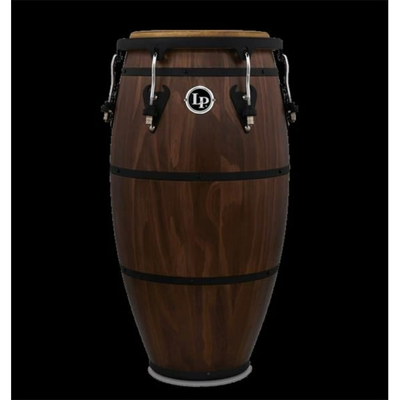 11.75 in. Pine Matador Whiskey Barrel Conga, Stainless Steel