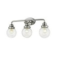 thumbnail image 1 of 11.75 x 26 x 6.75 in. Portsmith 3-Light Polished Nickel Vanity Light, 1 of 1