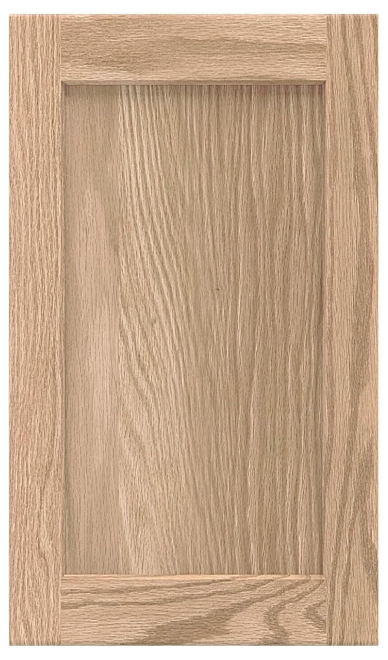 11.75W x 17H Unfinished Oak Kitchen Cabinet Door Replacement, Shaker