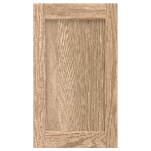 11.75W x 22.5H Unfinished Oak Kitchen Cabinet Door Replacement, Shaker Style
