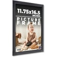 thumbnail image 1 of 11.75x16.5 Frame Black Passaggi Solid Wood Picture Frame Width 1.5 Inches | Interior Frame Depth, 1 of 8