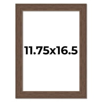 11.75x16.5 Frame Brown Farmhouse Solid Wood Picture Frame Width 1.5 Inches | Interior Frame Depth