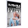 thumbnail image 1 of 11.75x16.5 Frame Silver Real Wood Picture Frame Width 0.75 inches | Interior Frame Depth 0.5 inches, 1 of 8
