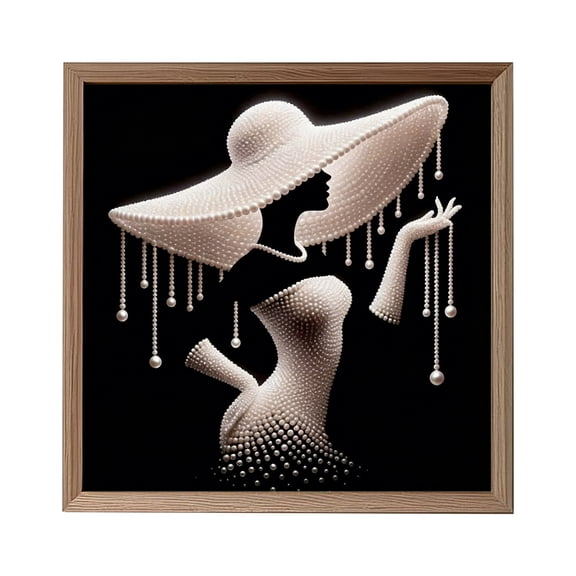 11.8×11.8 in Pearl Alien Diamond Art Painting Set for Adults and Beginners, 5D Crystal Water Diamond Art, DIY Home Decoration for Living Room, Bedroom, Office, or Café