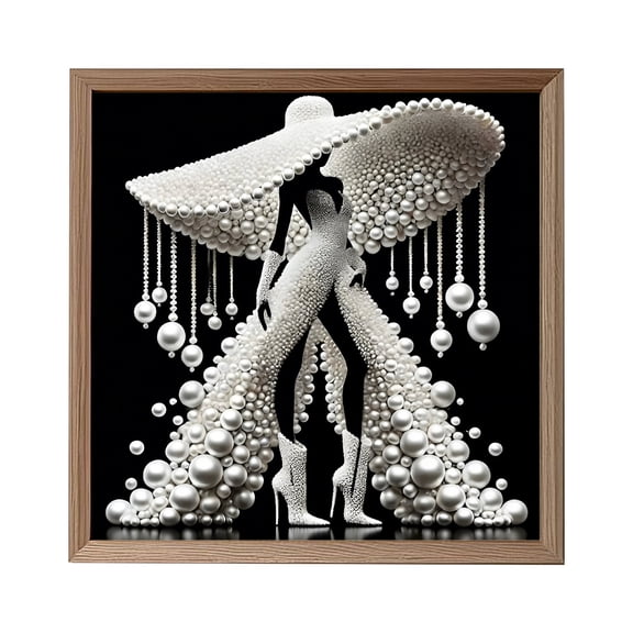 11.8×11.8 in Pearl Alien Diamond Art Painting Set for Adults and Beginners, 5D Crystal Water Diamond Art, DIY Home Decoration for Living Room, Bedroom, Office, or Café