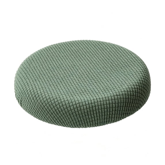 11.8-13.8 Inch Round Elastic Bar Stool Cover, Washable Non Slip Fabric Seat Slipcover, Removable Stool Cushion Protector for Home Bar, Dining Room Stool Protection and Comfort Upgrade