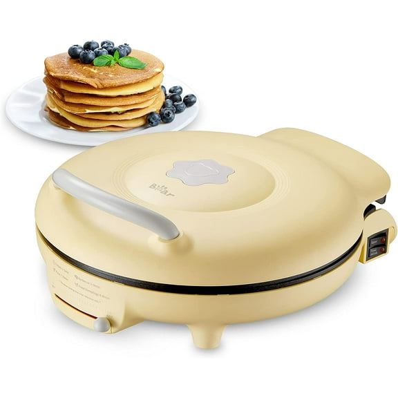 11.8'' 1500W Electric Smokeless Indoor Grill with Adjustable Temp Quesadilla Maker Nonstick Pan for Breakfast Lunch Dinner