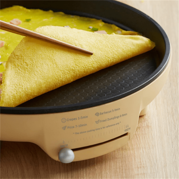 11.8'' 1500W Electric Smokeless Indoor Grill with Adjustable Temp, Quesadilla Maker Nonstick Pan for Breakfast, Lunch, Dinner