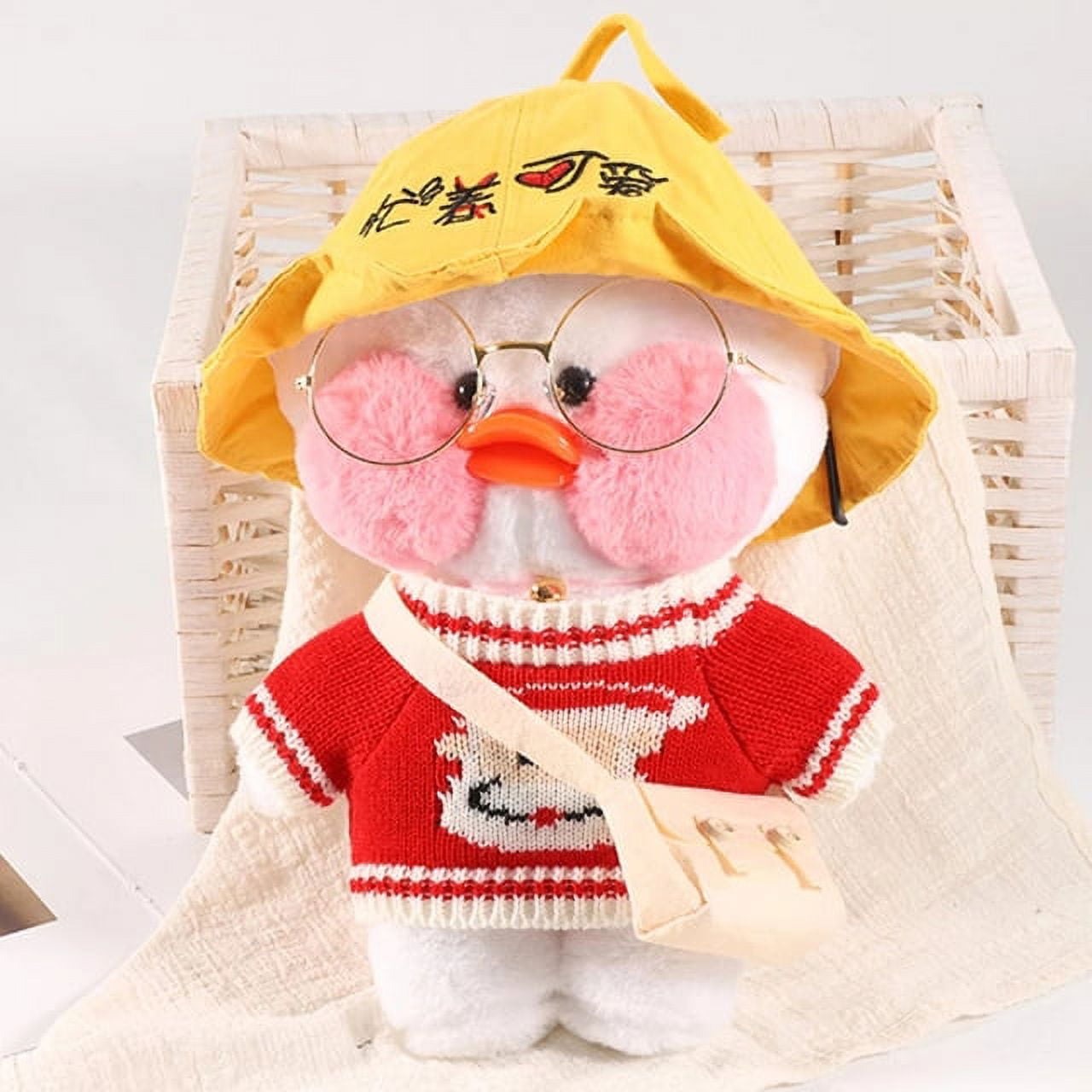 11.8 Cute Plushie Lalafanfan Mini Yellow Ducks Cute Doll Soft