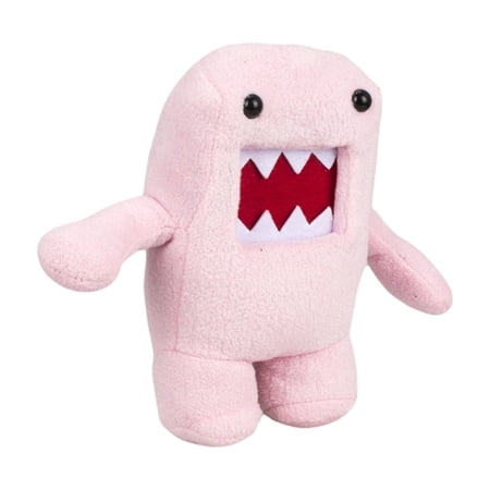 11.8" Domo Monster Plush, Funny Stuffed Figure Throw Pillows for Home Decor for Anime Fans (Pink)