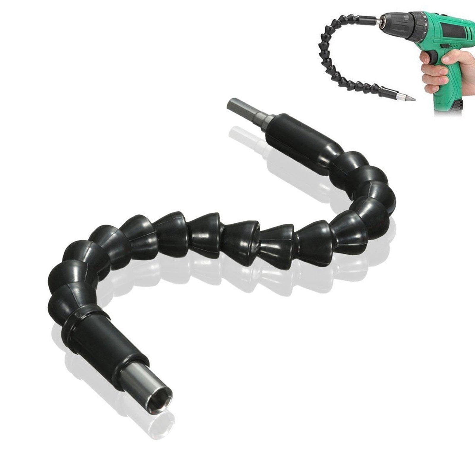 11.8 Flexible Drill Bit Extension, Explore Flexible Extensions for Drills,  Flexible Shaft Extension Bits, Magnetic Hex Soft Shaft Flexible Screwdriver  Kit for Electrical Screw Power Drill 