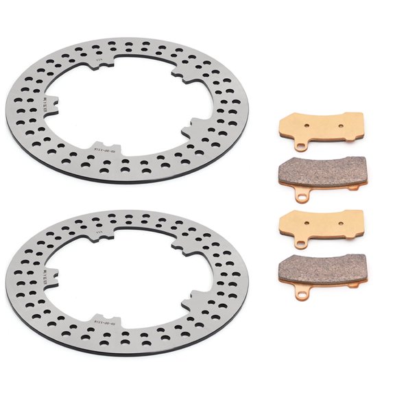 11.8" Front Brake Disc Rotors Pads for Harley V-Rod VRSCF VRSCA VRSCAW Night Rod Street Rod