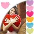 thumbnail image 1 of 11.8" Heart Pillow, Cute Heart Decorative Pillow, Heart Shaped Throw Pillows for Bed, Rabbit Plush Decor Pillow Cushion for Chair Sofa Living Room, 1 of 4