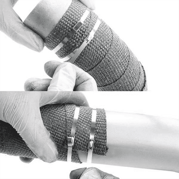 11.8 Inch 100Pcs Stainless Steel Zip Ties Heavy Duty Multi- Self-Locking Cable Ties for Machinery 4.6x300mm