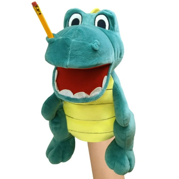 11.8-Inch Dinosaur JEFF Hand Puppet Stuffed Plush,Multicolor
