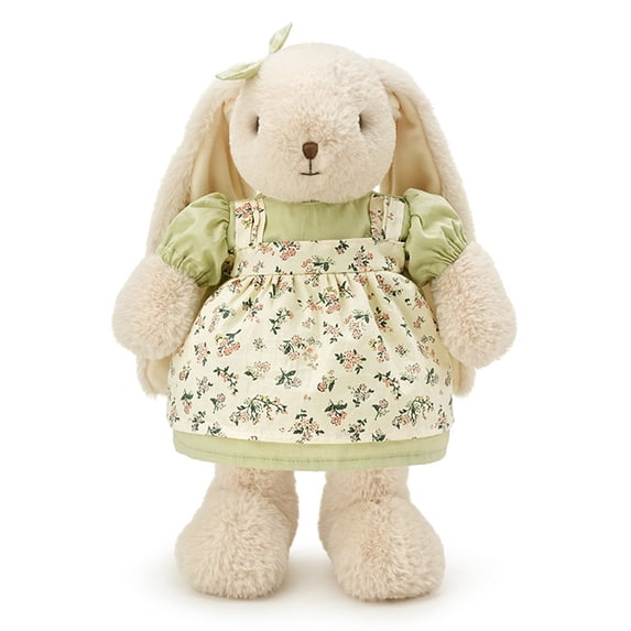 11.8 Inch Floral Dress Bunny Plush Toy, Cute Rabbit Doll Soft Hugging Pillow, Stuffed Toys, Stuffed & Plush Animals Toys, Plush Dolls, for Kids and Adults Birthday Home Decor Gift