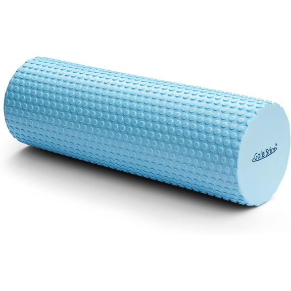 11.8 Inch Medium Density Foam Massage Roller - Light Blue Trigger Point Massage Roller for Deep Tissue Excercise, Massage and Recovery by
