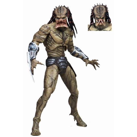 11.8-Inch Predator Action Figure - Unarmored Assassin Predator Deluxe Ultimate Action Figure