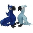 thumbnail image 1 of 11.8 Inch Rio Blu&Jewel Plush, Soft Cartoon Blue Macaw Stuffed Parrot Throw Pillows for Home Decor for Anime Fans (2 PCS), 1 of 8