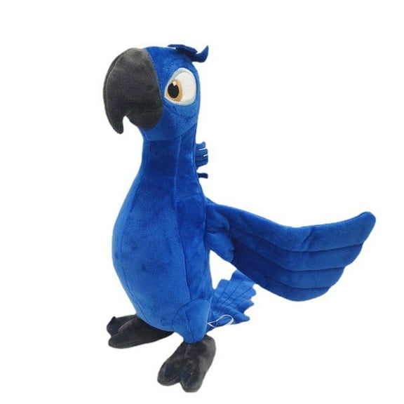 11.8 Inch Rio Blu&Jewel Plush, Soft Cartoon Blue Macaw Stuffed Parrot Throw Pillows for Home Decor for Anime Fans (Light Blu)