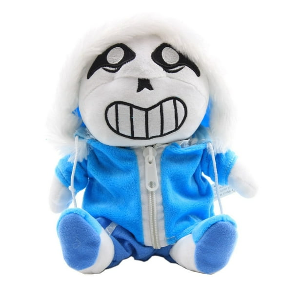 11.8-Inch Sans Stuffed Plush Hugger Cushion Collection Stuffed Toy -Sans Plush(Blue Standing Position)