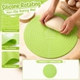 thumbnail image 1 of 11.8 Inch Thick Silicone Baking Mat, Non-Slip Dough Work Surface, Pastry Mat for Kneading and Pie Crust(Green), 1 of 6