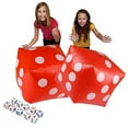 thumbnail image 1 of 11.8" Jumbo Inflatable Dice, 2pack Outdoor Fun Giant Inflatable Dice Set and 12mm 10pcs Dice for Indoor and Outdoor Broad Game, Ludo and Pool Party (Red), 1 of 3