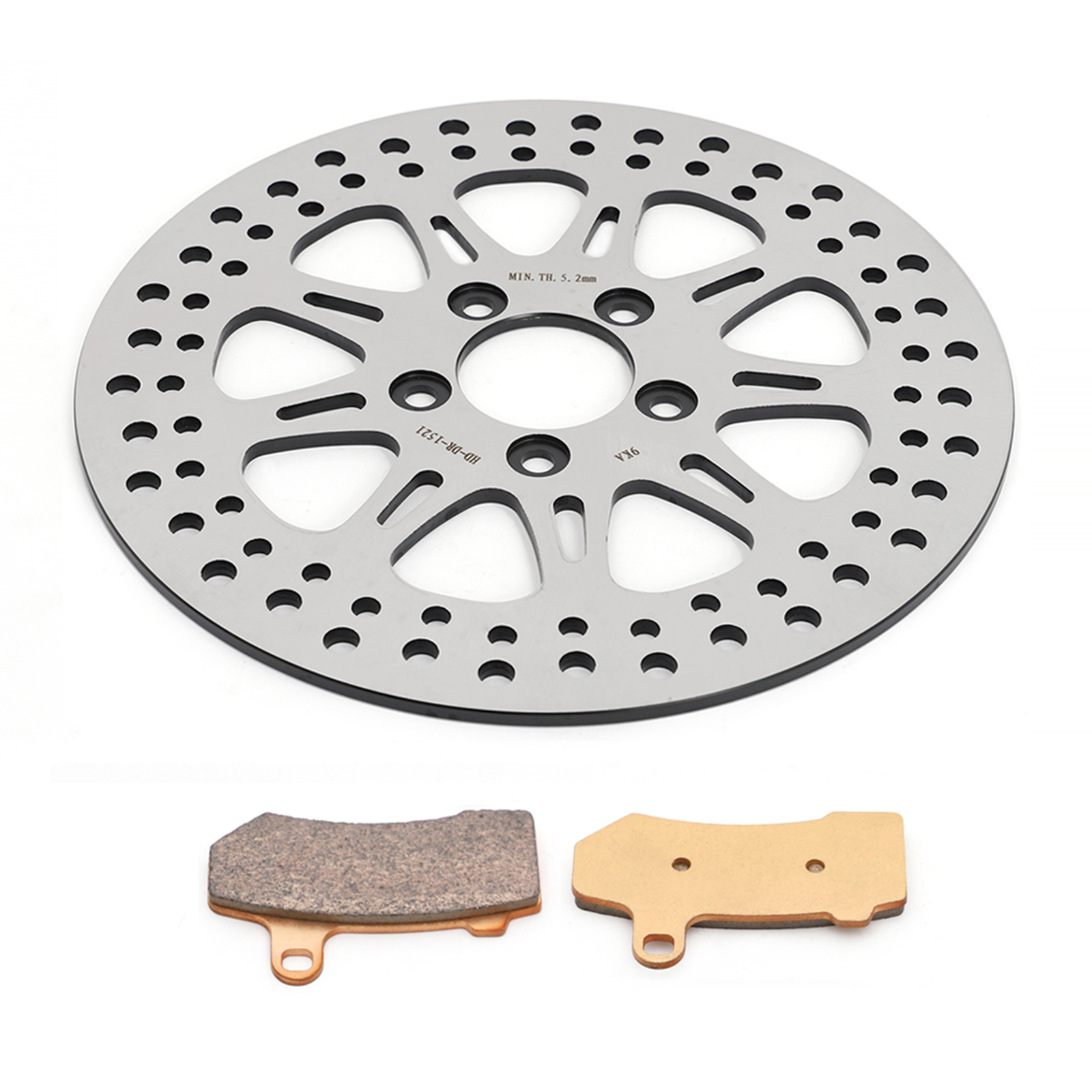 EM1 Floating Front Brake Disc Rotors (Pair) W/ Hardware For Harley Electra Glide & Road Glide 2014-2023