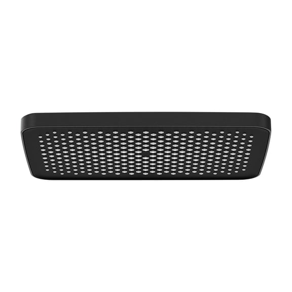 11.8" Square High-Pressure Shower Head,ABS Rain Shower Panel with Adjustable Spray Modes,Wall-Mounted Ceiling Showerhead for Bathroom Renovation,Black