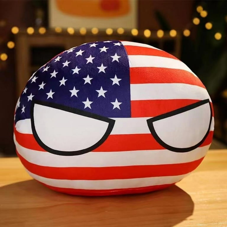 11.8 in Country Balls Plushies Poland Ball Doll for Children 11.8 in Country Balls Plushies Poland Ball Doll for Children
