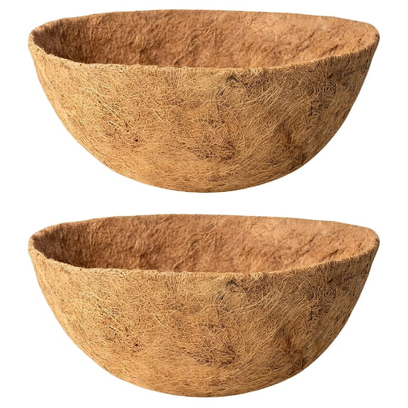 11.8 in Round Coco Liner, 30 cm Coconut Coir Fiber Mat, Natural Hanging Basket Liner, Breathable Planter Insert, Flower Pot Accessory