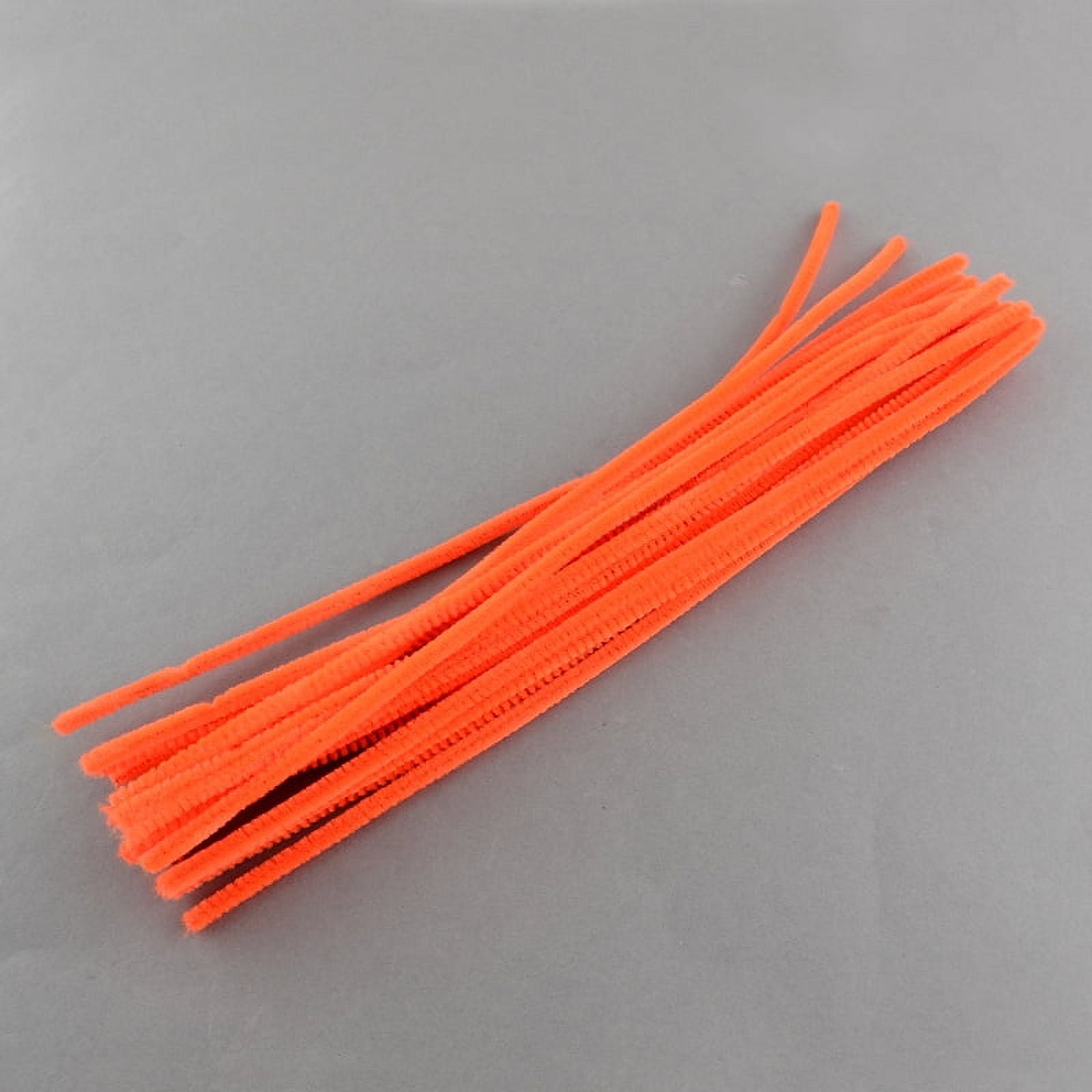 11.8 inch Pipe Cleaners DIY Chenille Stem Tinsel Garland Craft Wire Tomato 300x5mm