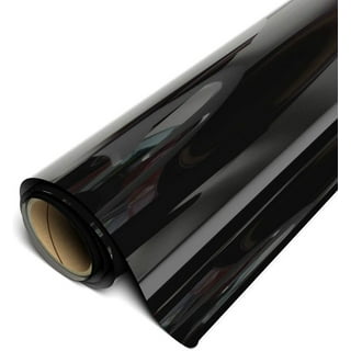 Oracal 12 x 10 Ft Roll of Glossy 651 Black Permanent Adhesive-Backed Vinyl  for Craft Cutters, Punches and Vinyl Sign Cutter